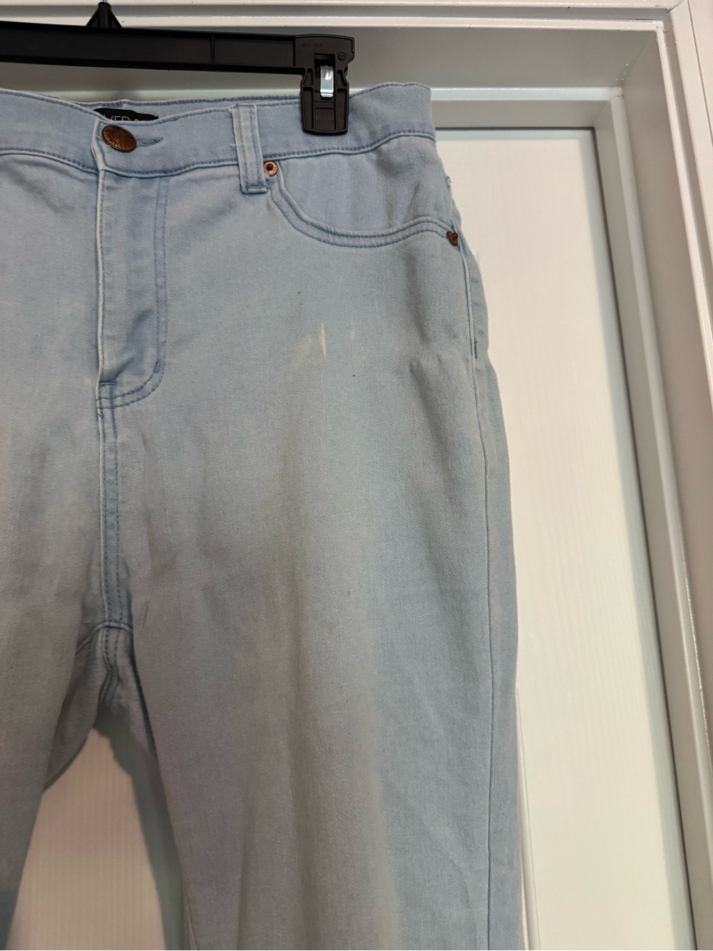 Light Blue Denim Jeans - Classic Straight Fit